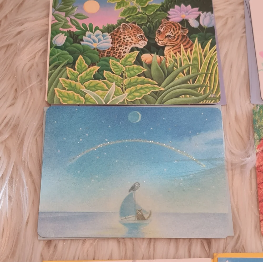 Vintage Greeting Cards - Cat Themed by Hallmark